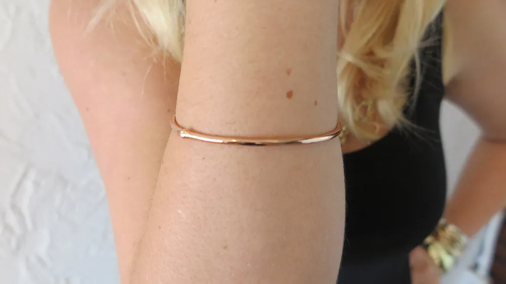 Rose Gold Bloom Bangles