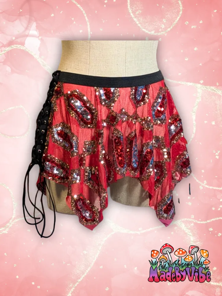 Royal Ruby Pixie Skirt - Made to Order