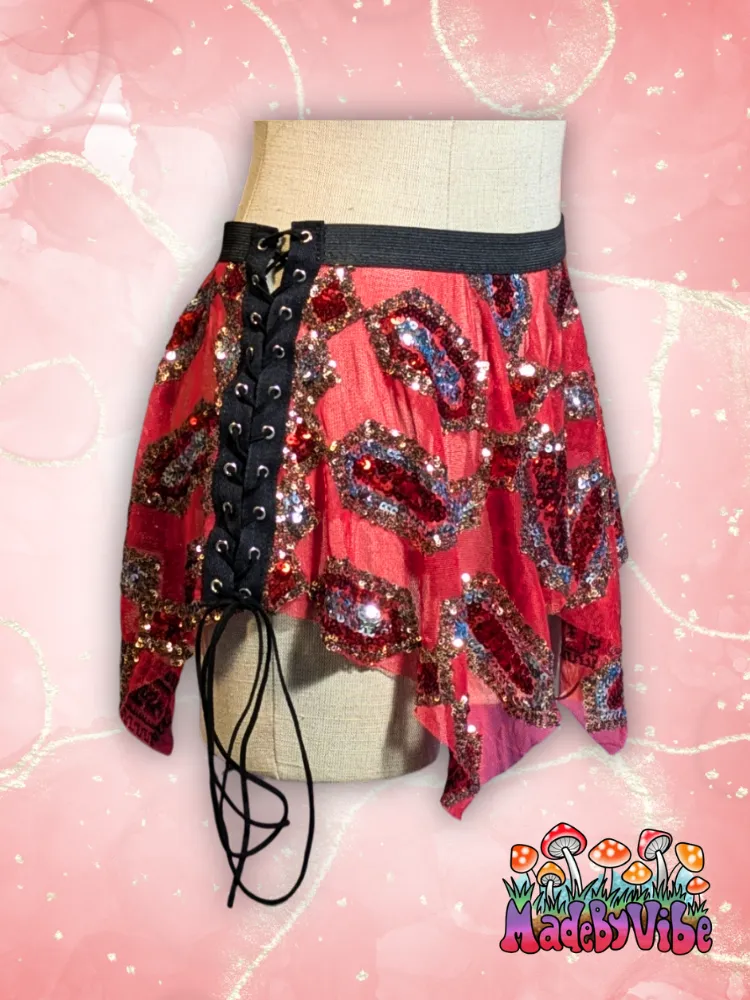 Royal Ruby Pixie Skirt - Made to Order