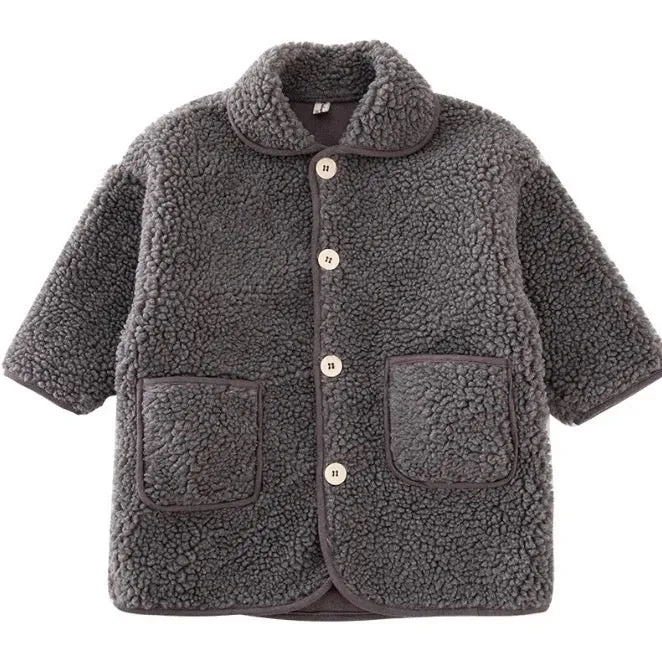 Ru Cosy Soft Teddy Coat (Grey)