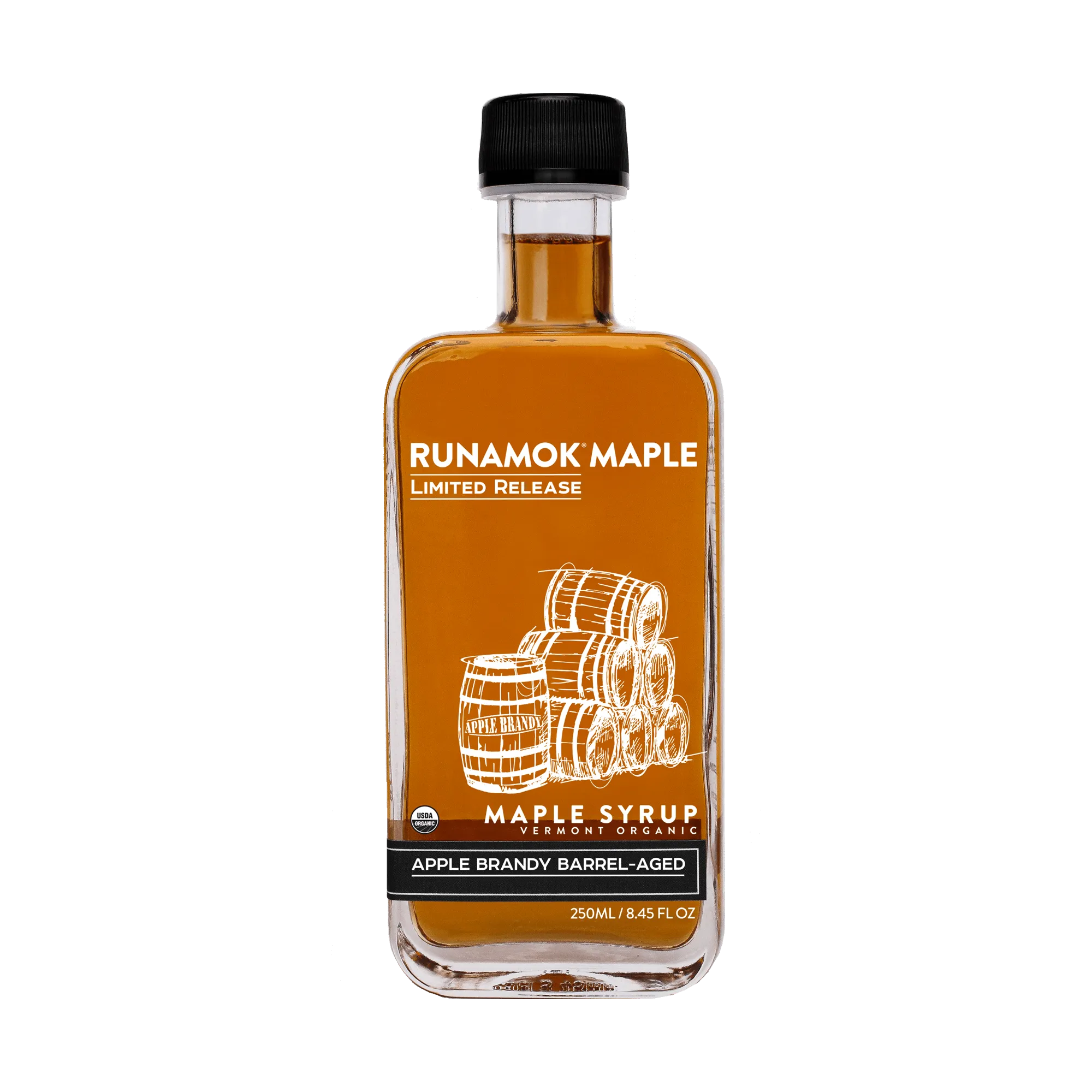 Runamok: Apple Brandy Barrel-Aged Maple Syrup