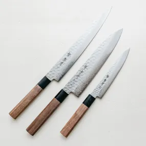 Sakai Takayuki 45 Layer Damascus Three Piece Set