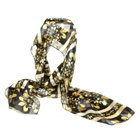 Scarf Fleur De Lis Black/Gold