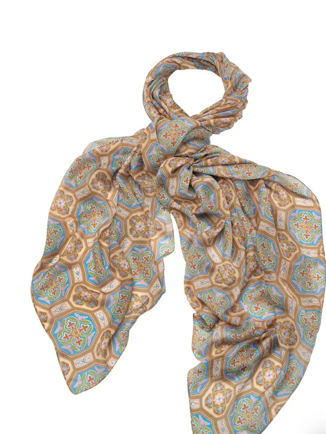 Scarf Vintage - Tiles Blue