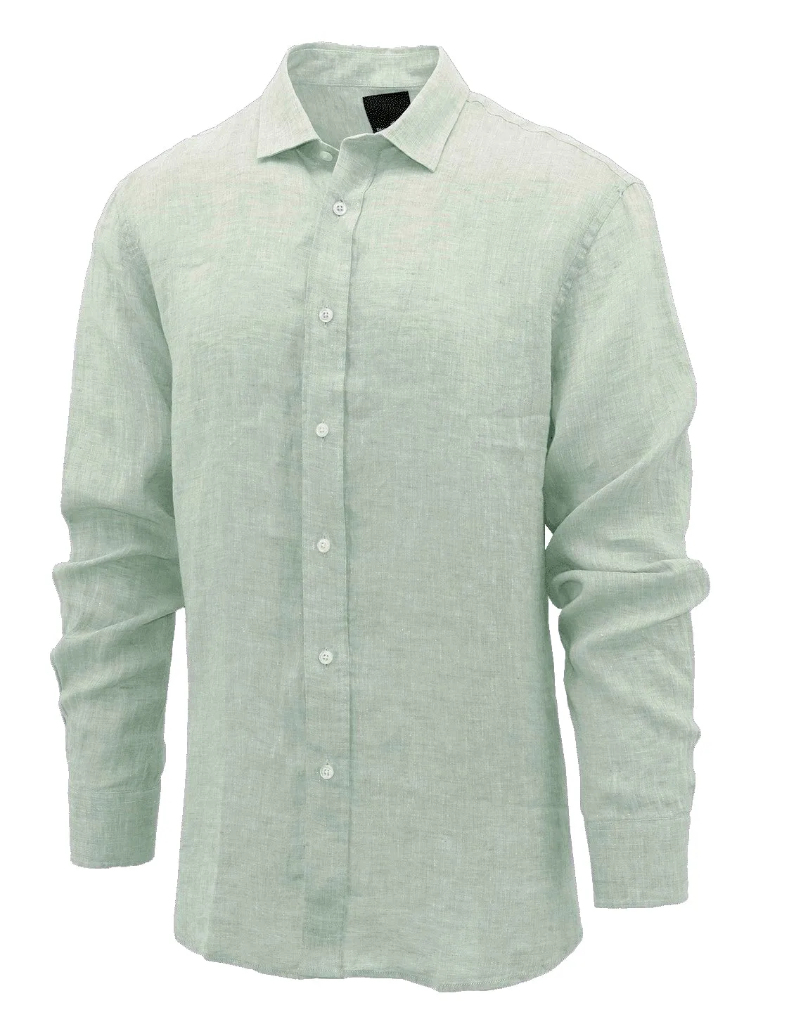 Sel Green Linen Long Sleeve Shirt