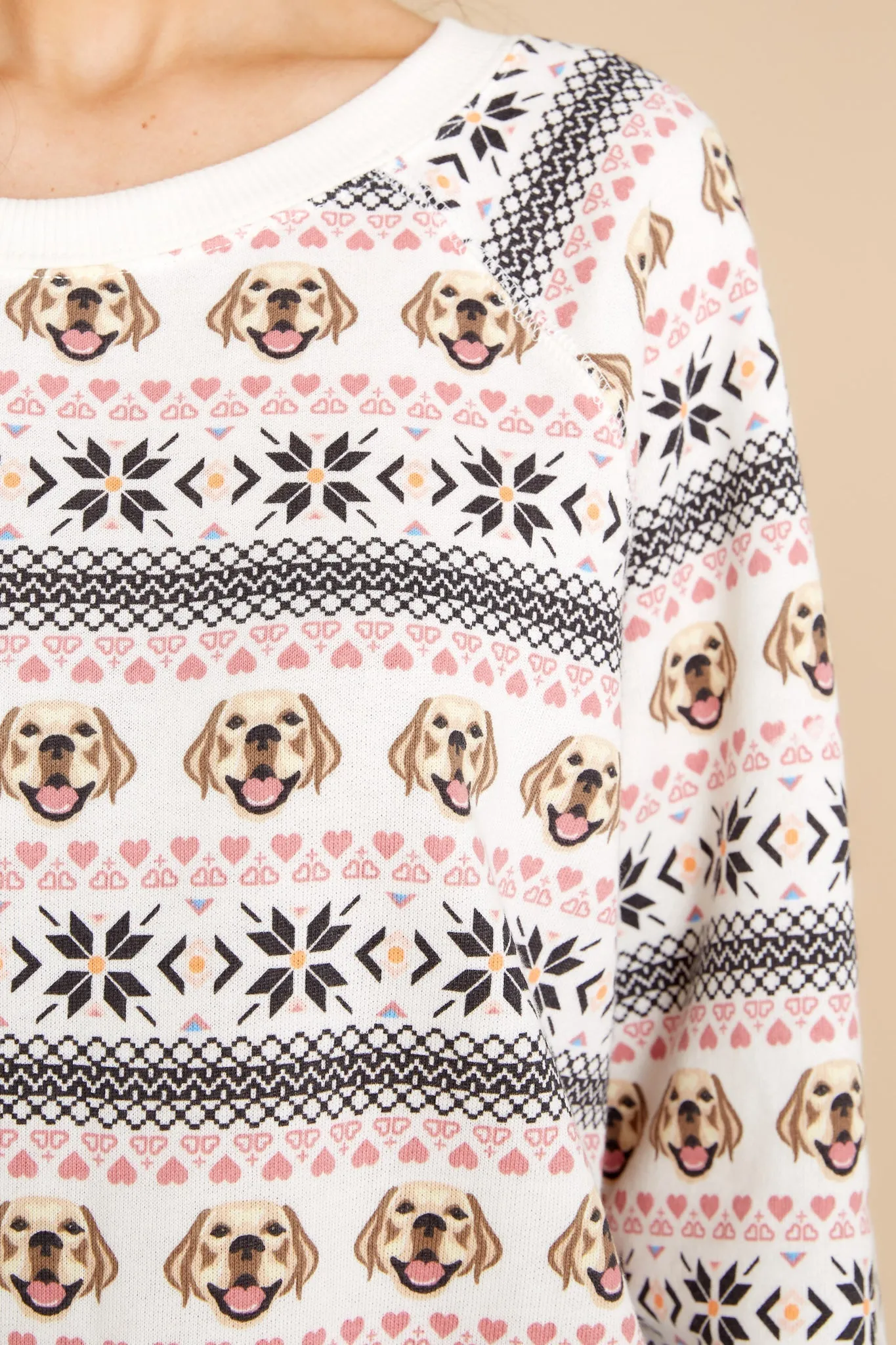 Sommers Sweet Stitch Print Sweater