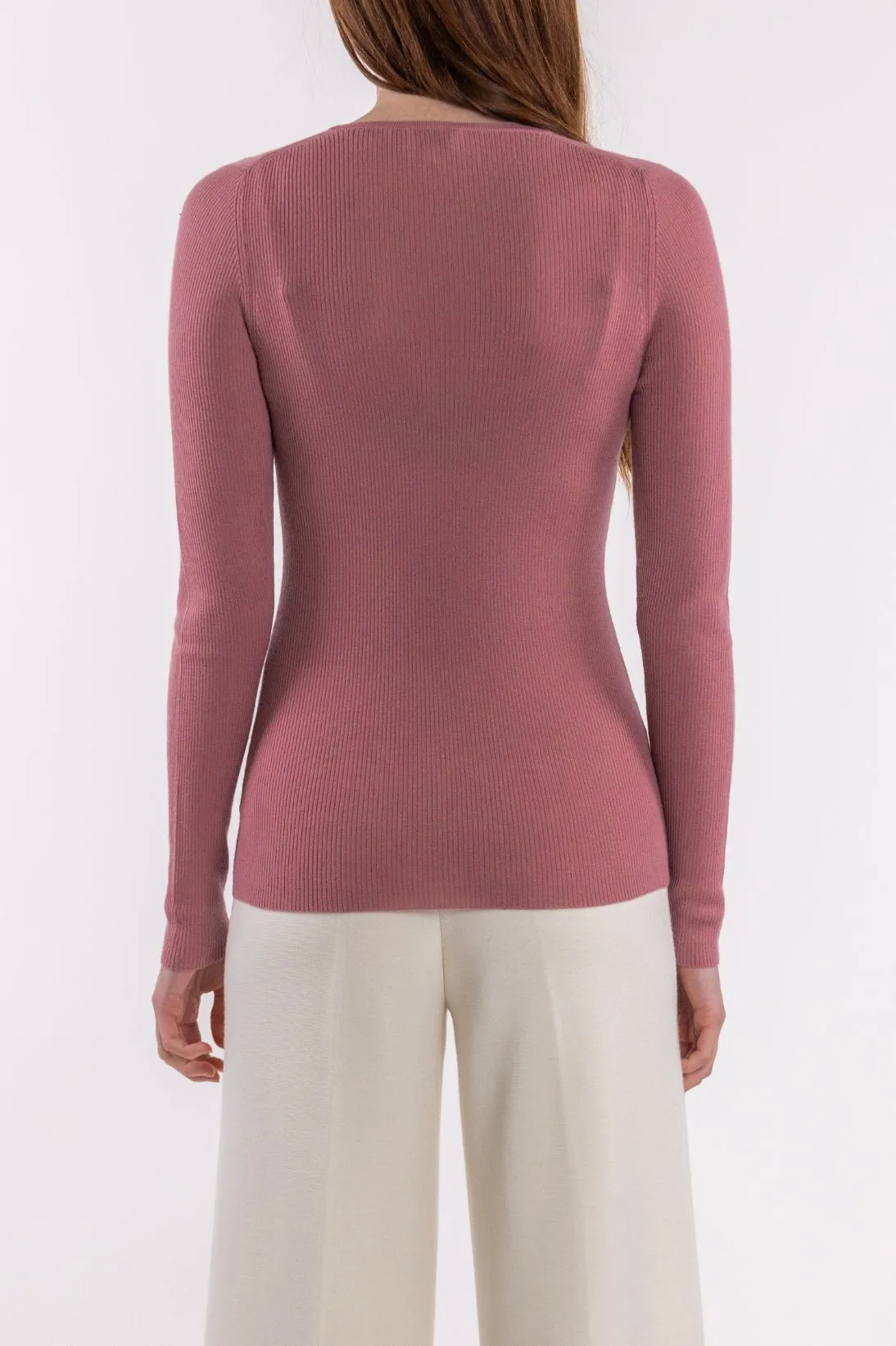 SUPERFINE CASHMERE RIB CREWNECK