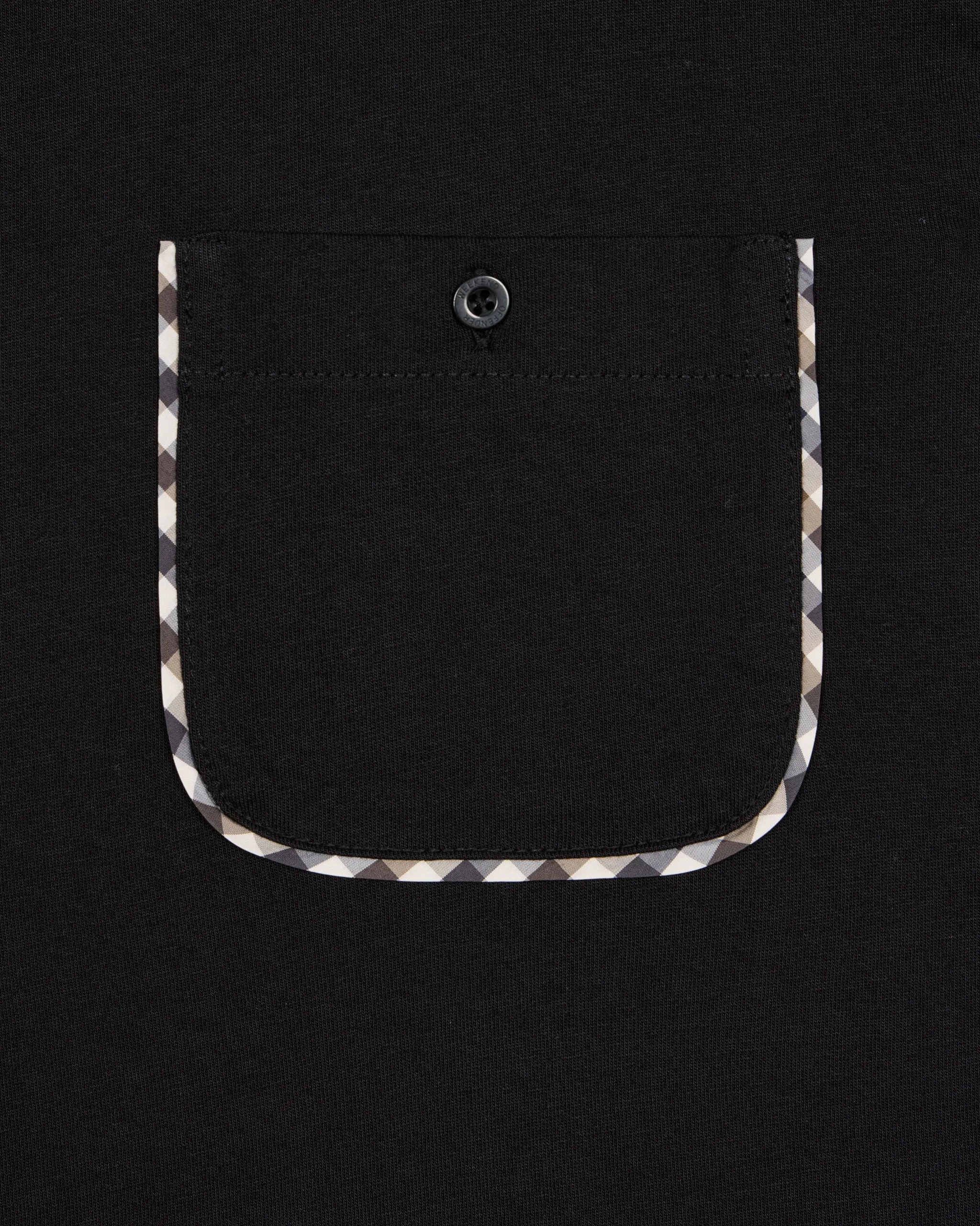 Sutton Pocket T-Shirt Black/Mid House Check