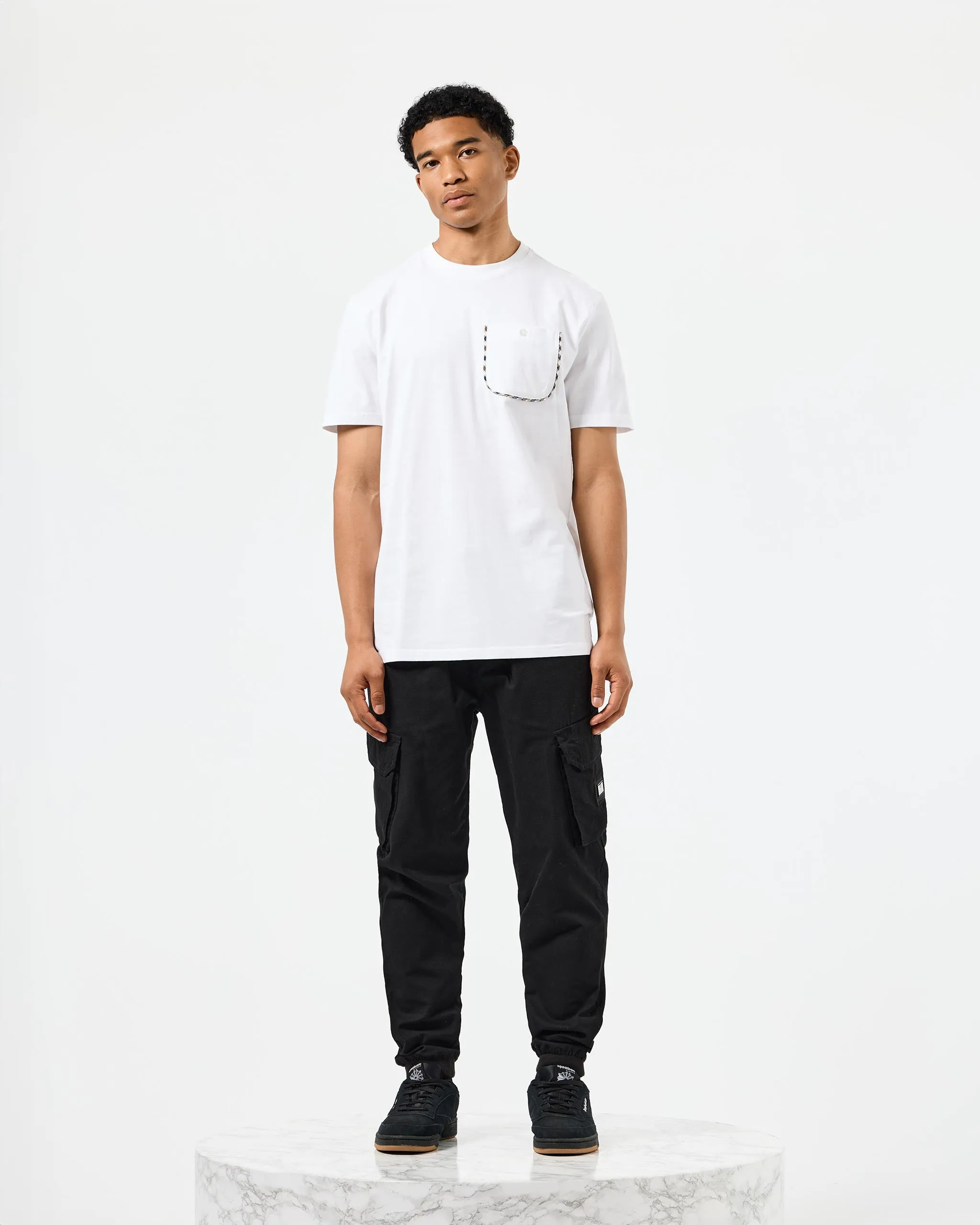 Sutton Pocket T-Shirt White/Mid House Check