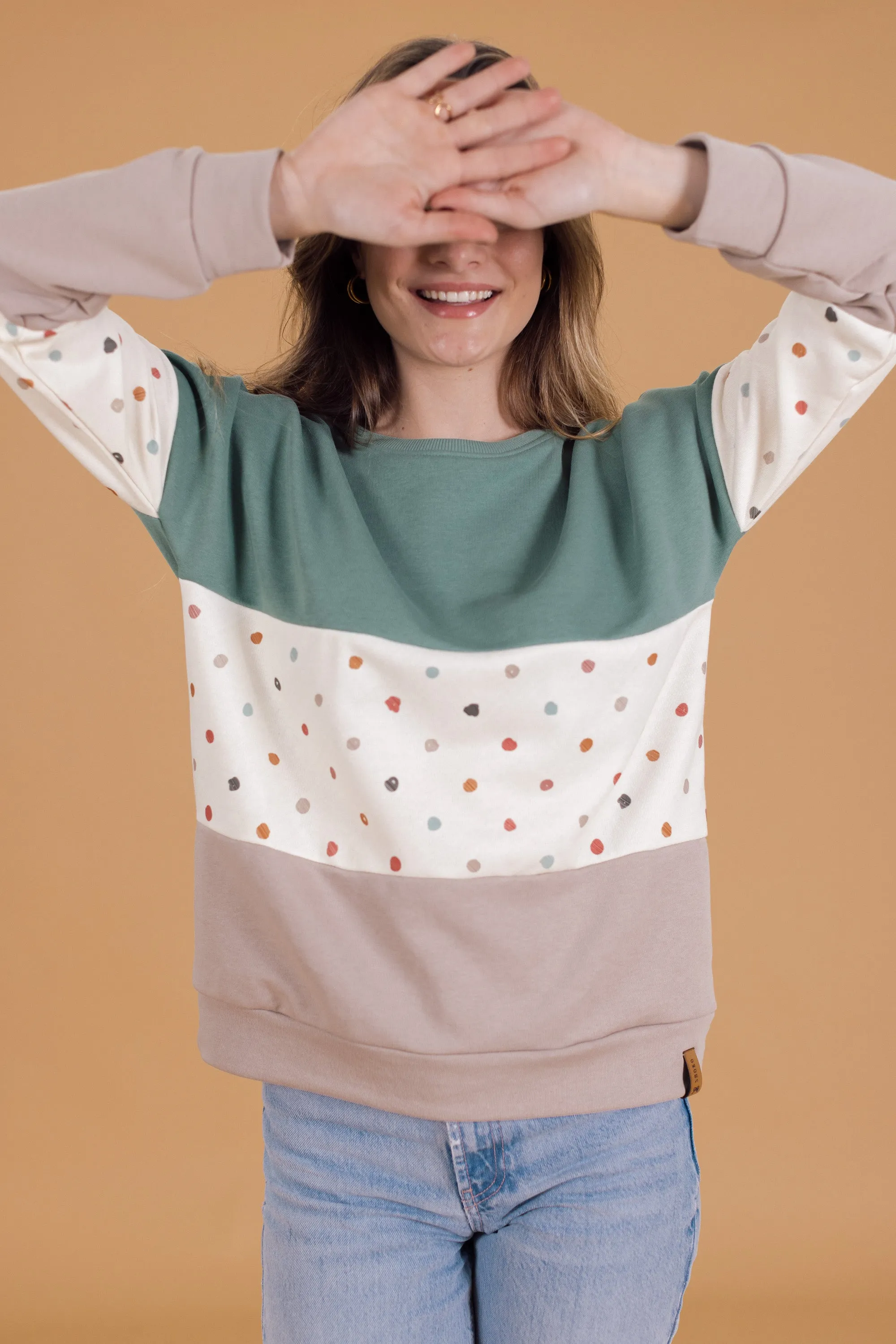 Sweater Mia Green Candy Polka Dot