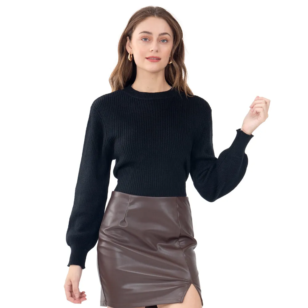 SWEATER PARA MUJER CROP WITH STRING AT WAIST FOREVER 21