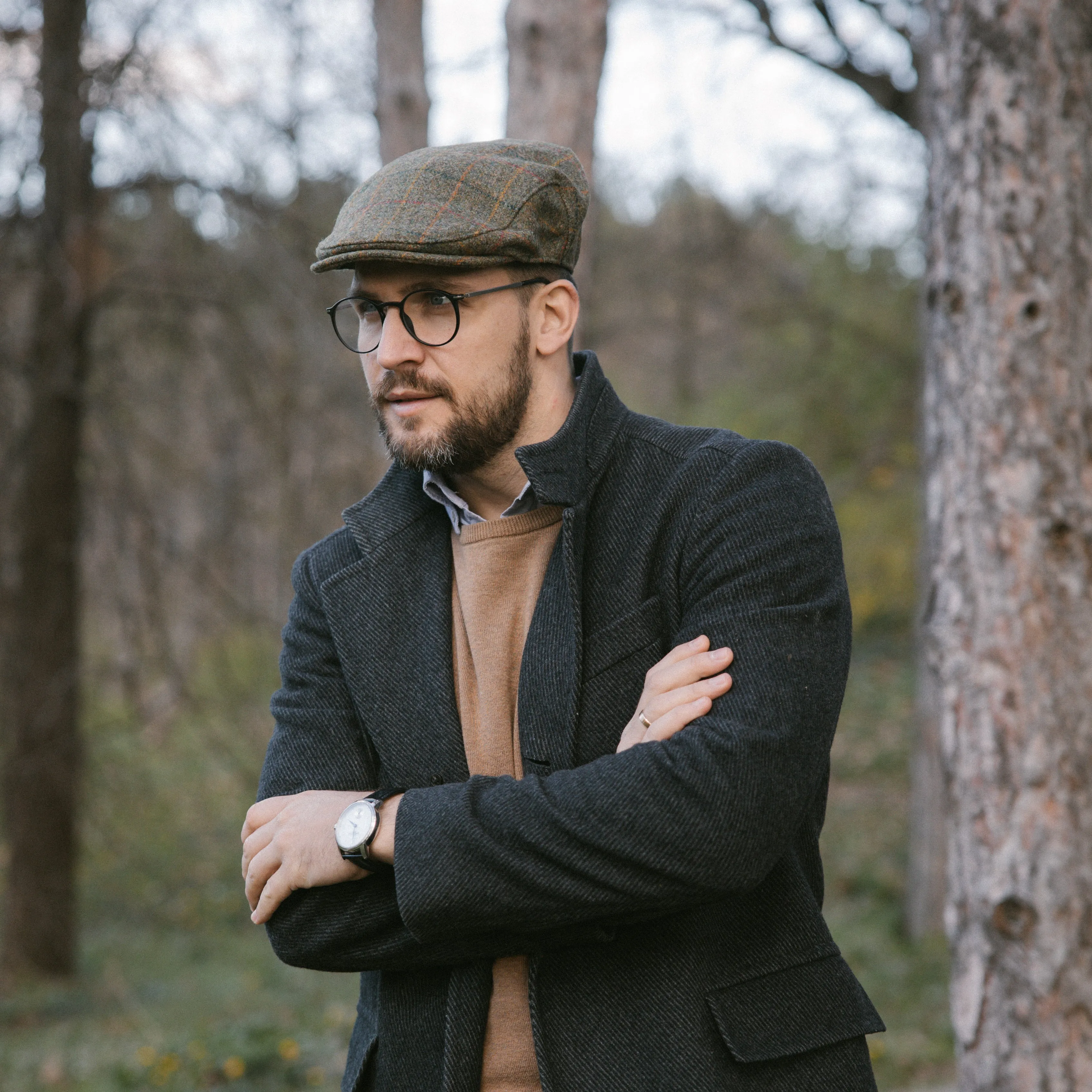 The Woodsman - Waterproof Yorkshire Tweed Flat Cap