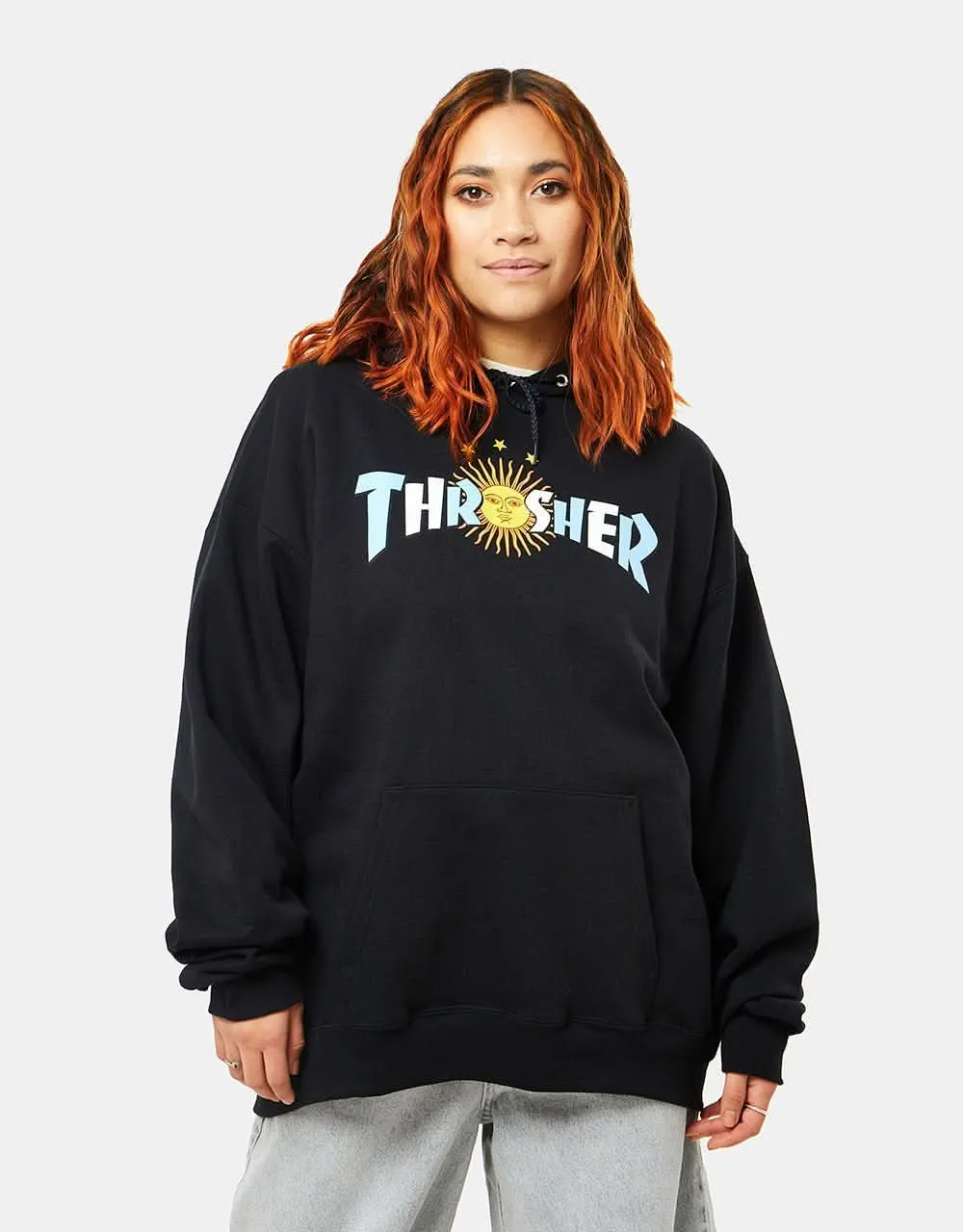 Thrasher Argentina Estrella Pullover Hoodie - Black