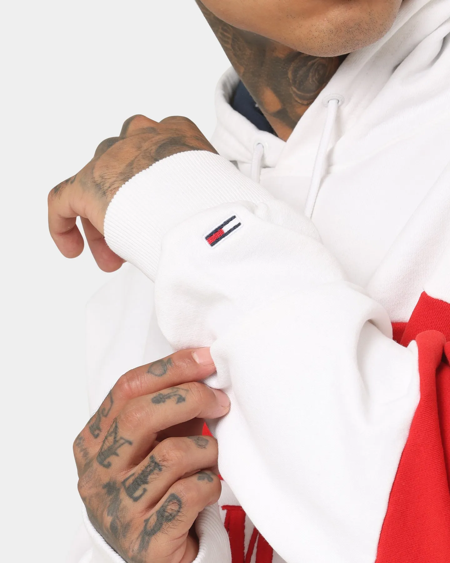 Tommy Jeans Skater Archive Block Hoodie White