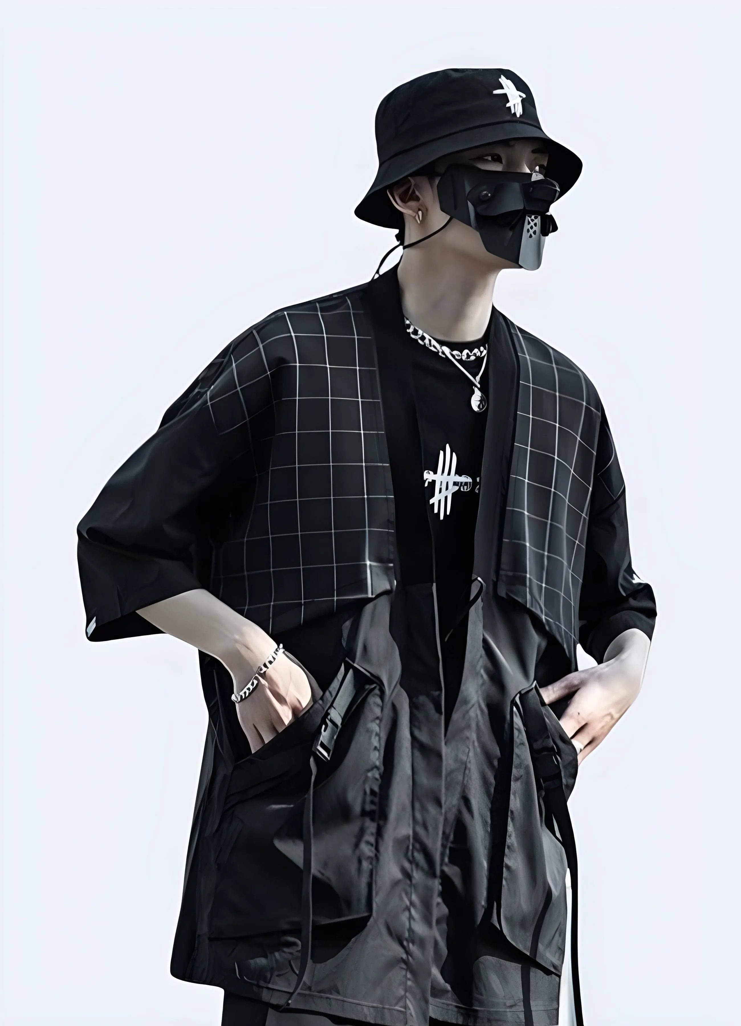 Traditional Black Japanese Kimono