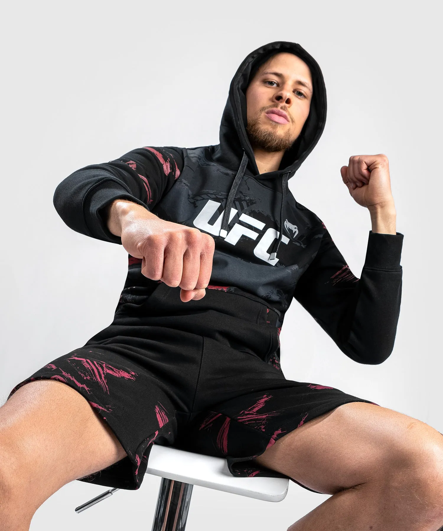 UFC Venum Authentic Fight Week 2.0 Men’s Pullover Hoodie - Black/Red