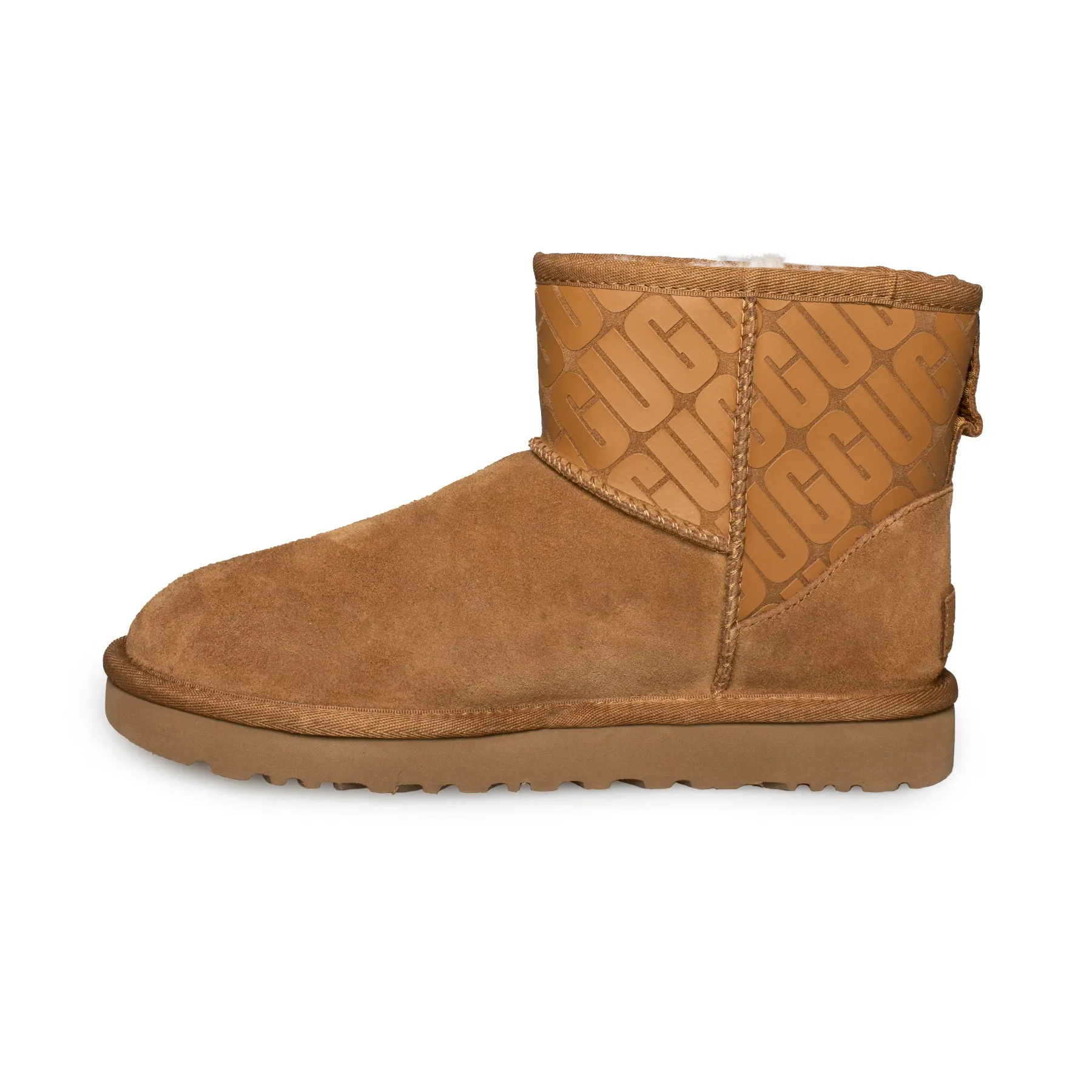 UGG Classic Mini II UGG Logo Chestnut Boots - Women's