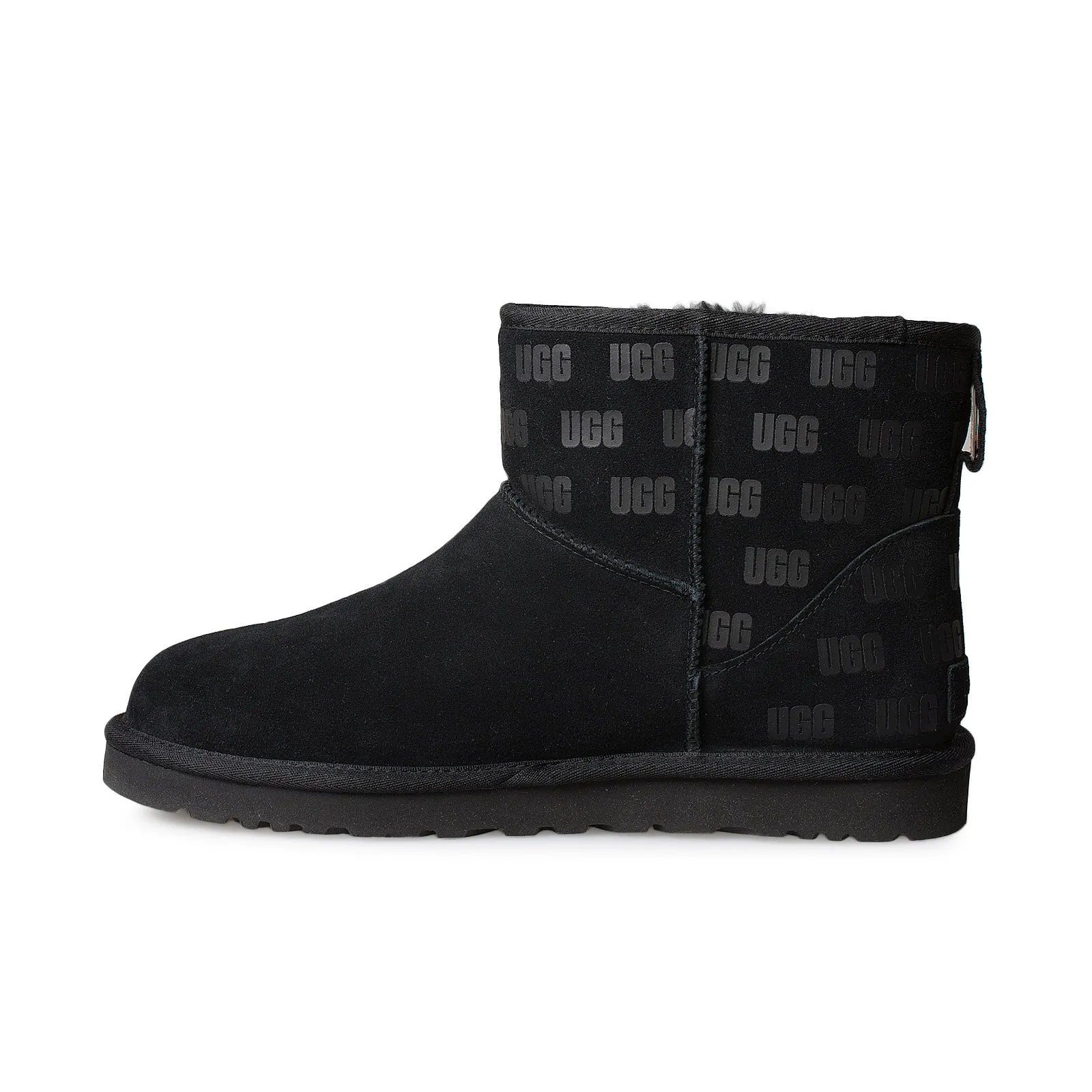 UGG Classic Mini II UGG Print Black Boots - Women's