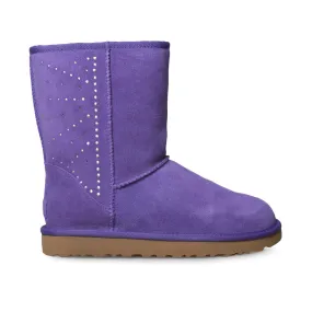 UGG Classic Short Studded Violet Bloom Boots - Women's