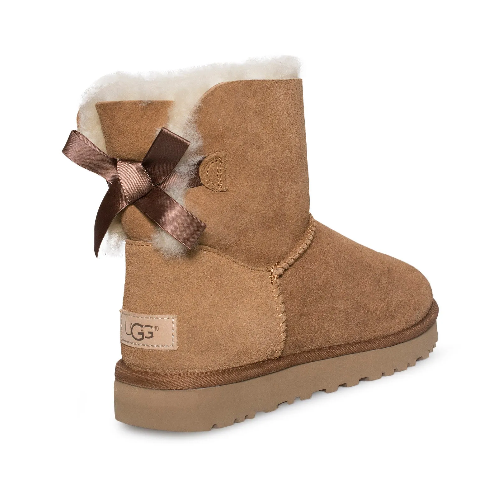 UGG Mini Bailey Bow II Chestnut Boots - Youth