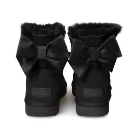 UGG Mini Bailey Bow II Glam Black Boots - Women's