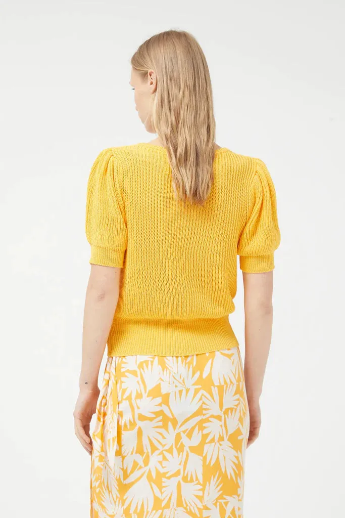 V-Neck Sweter - Yellow