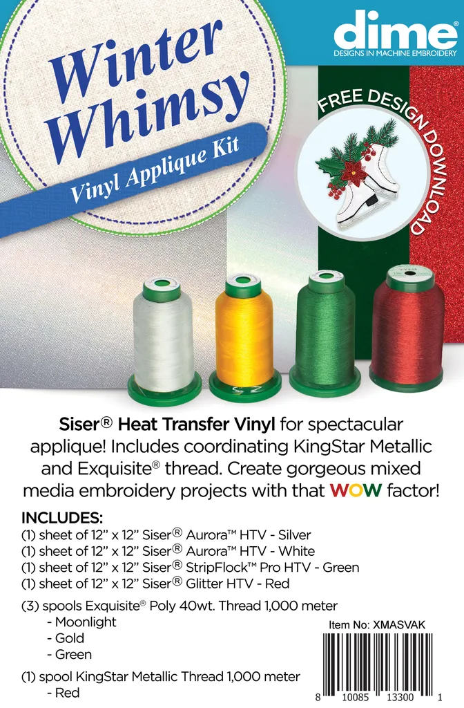 Winter Whimsy Vinyl Applique Kit