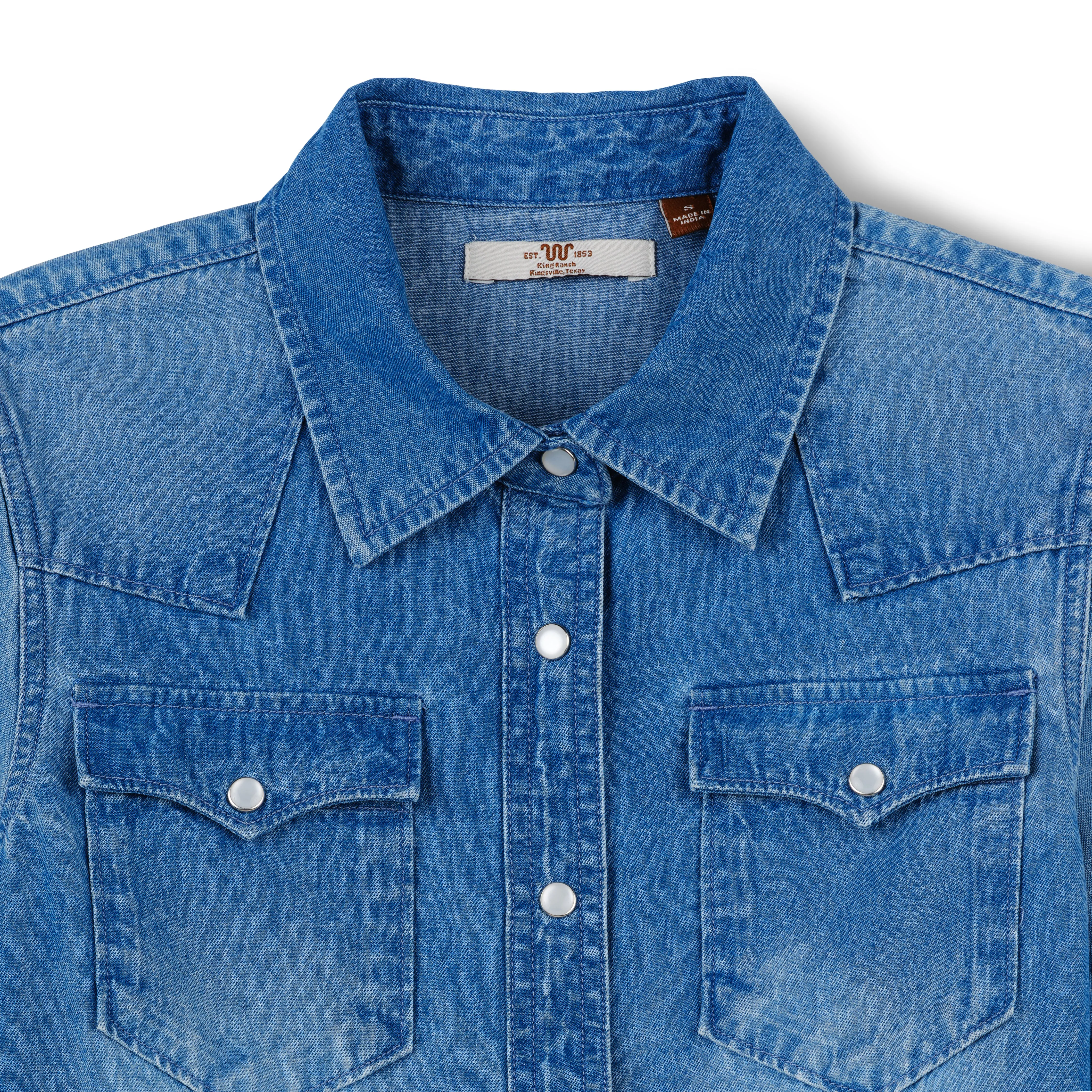 Women's Denim Pearl Snap Shirt