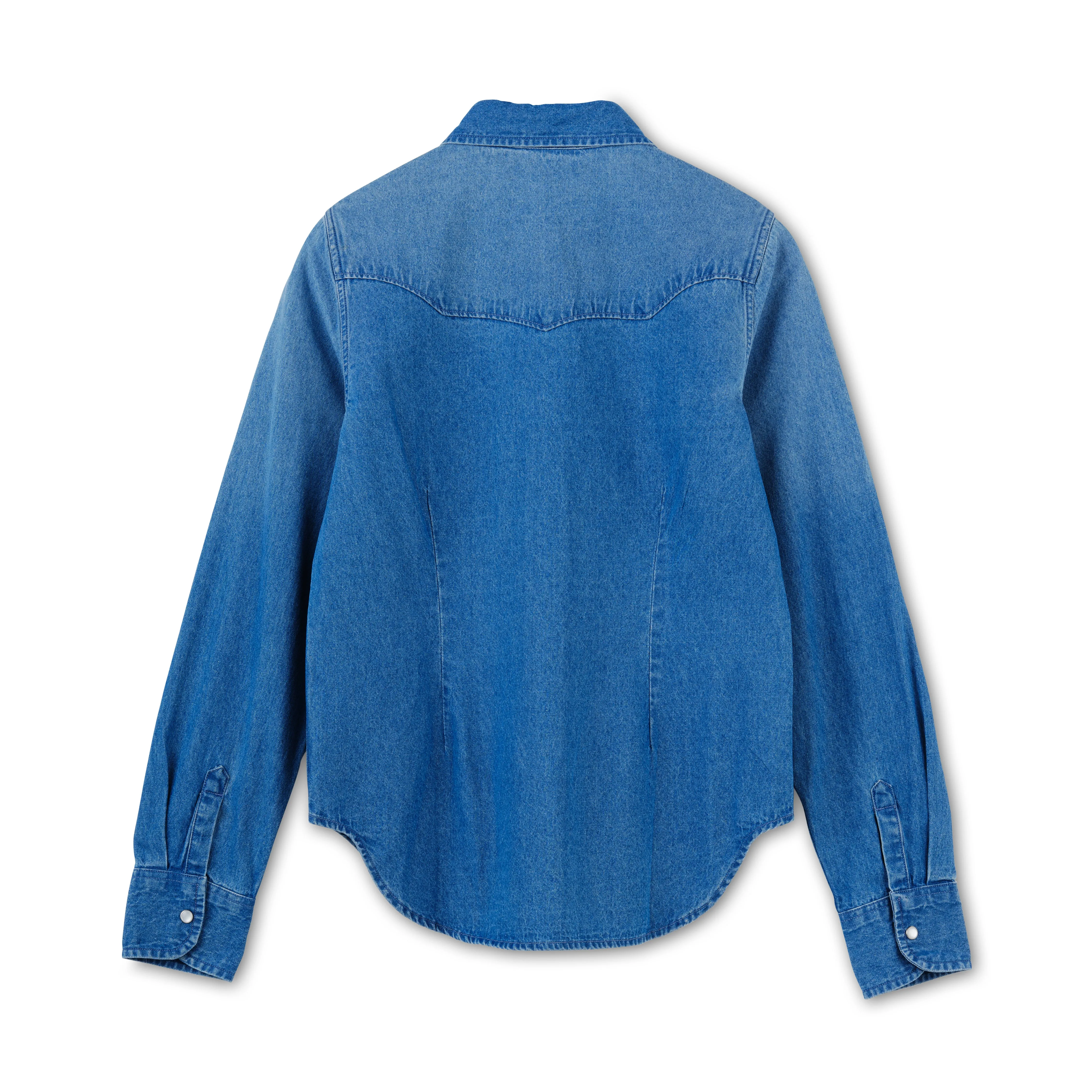 Women's Denim Pearl Snap Shirt